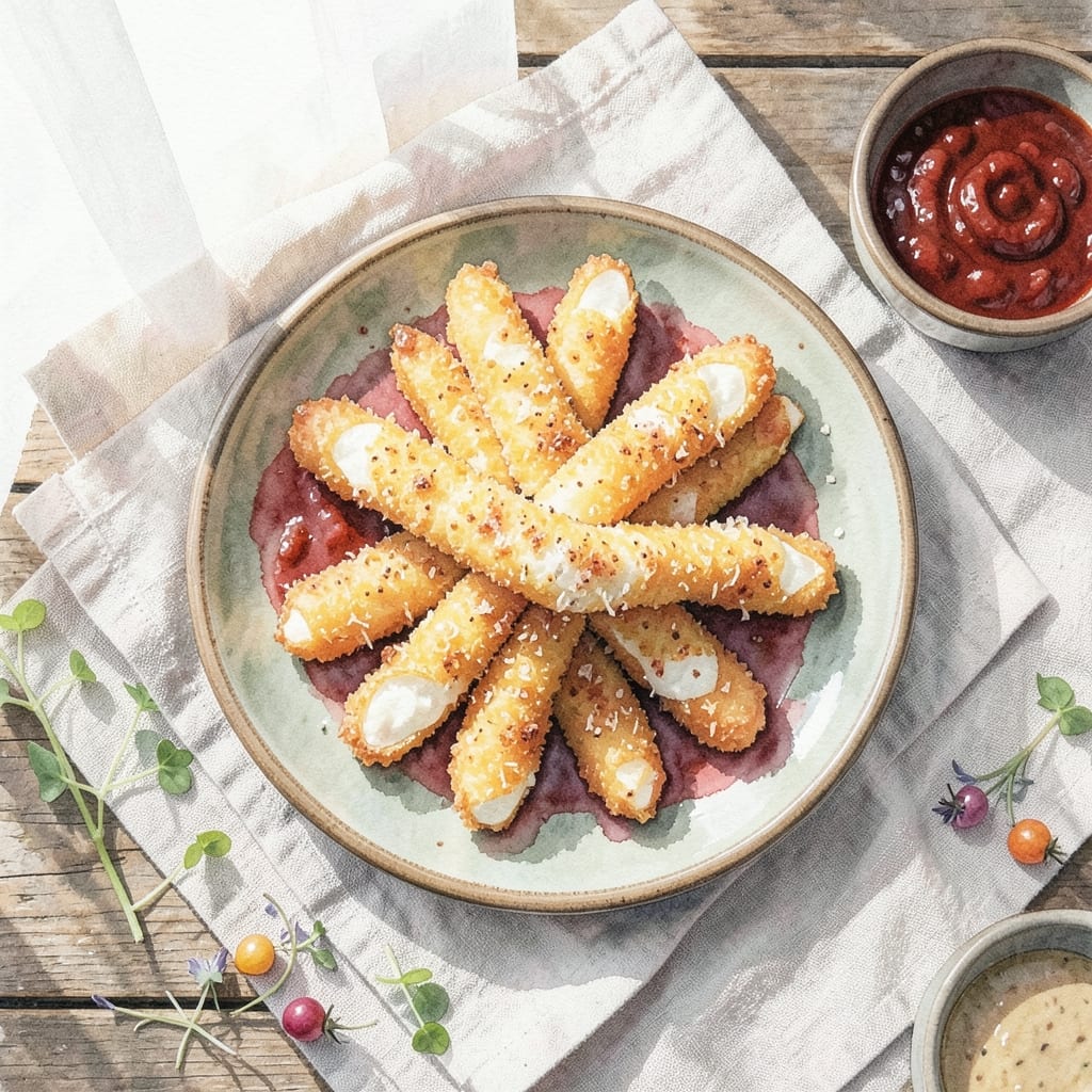 Mozzarella Sticks Recipe No Breadcrumbs: Crispy Parmesan Coating Trick